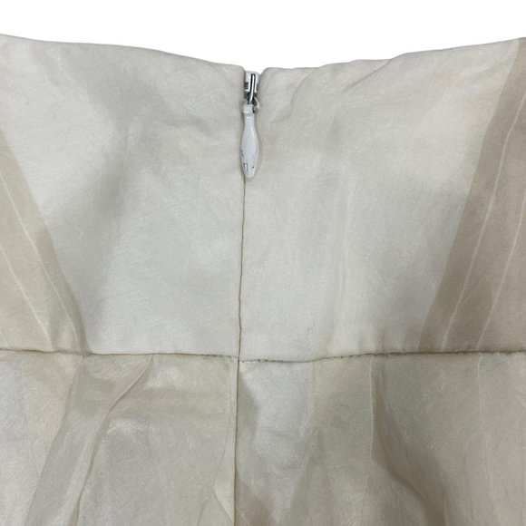 Talbots Pure Silk Midi Skirt | 10P | Plaid Organza | Lined | Preppy Old Money - Picture 5 of 10
